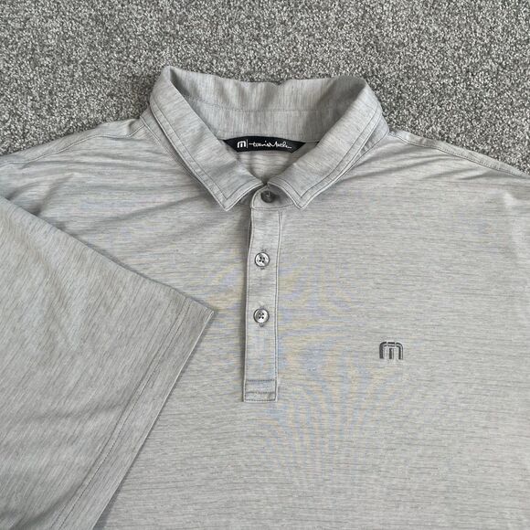 Travis Mathew The Heater Polo Men's Golf Performance Stretch Gray Size XXL 2XL - Picture 1 of 12